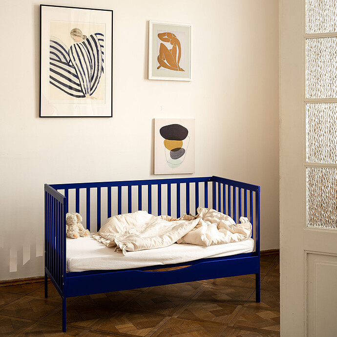 Achat Lit Bébé Evolutif One Of Crib Deep Ocean - 140 x 70 cm