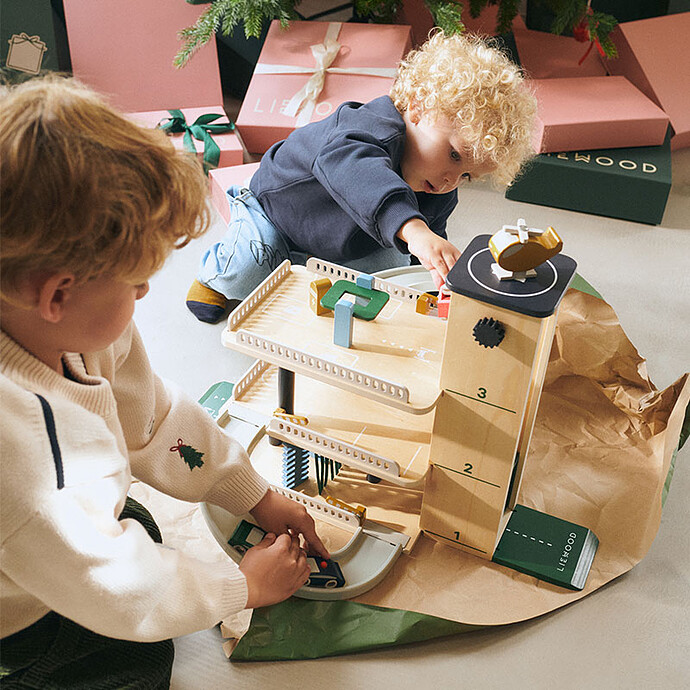 Avis Garage en Bois Jordy - Beach Blue Multi Mix