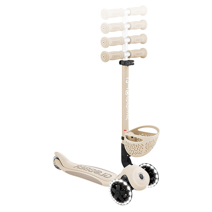 Achat Trottinette Evolutive Go Up Baby 360 Lights - Taupe