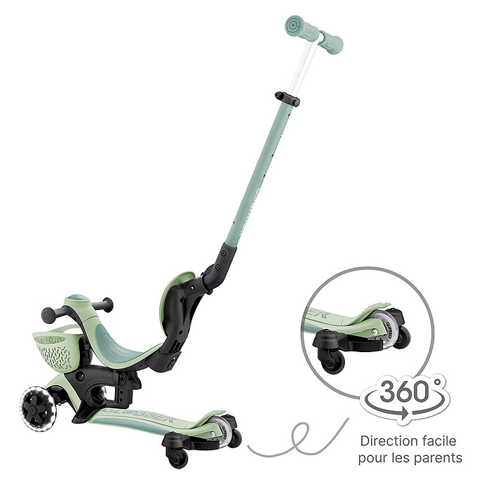 Avis Trottinette Evolutive Go Up Baby 360 Lights - Sauge