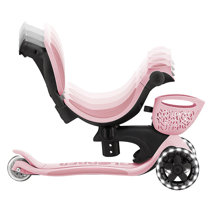 Avis Trottinette Evolutive Go Up Baby 360 Lights - Rose Pastel