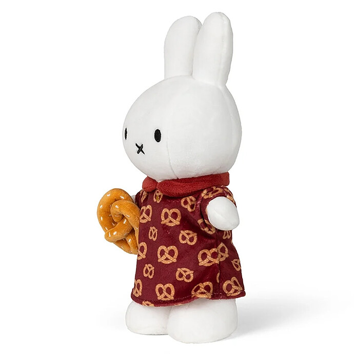 Lapin Miffy Pretzel - Moyen  Bon Ton Toys