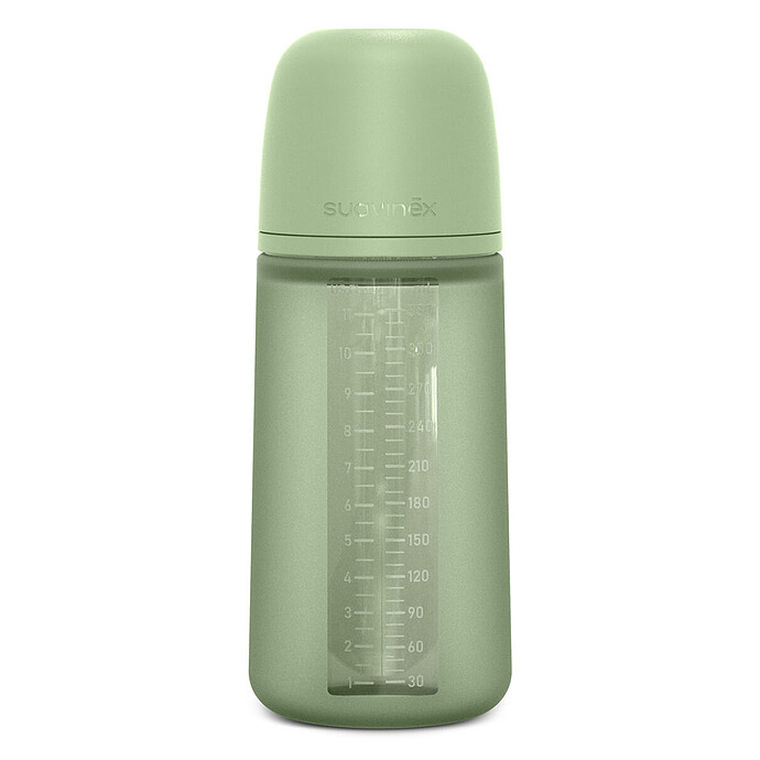 Biberon Silicone Tétine SX Pro Colour Essence Vert Intense - 330 ml Suavinex