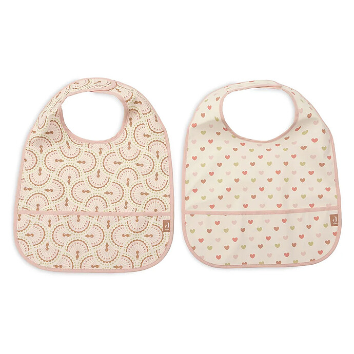 Lot de 2 Bavoirs Imperméables - Soft Plumes Jollein