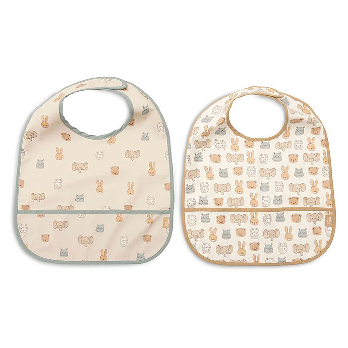 Lot de 2 Bavoirs Imperméables - Jollies Jollein
