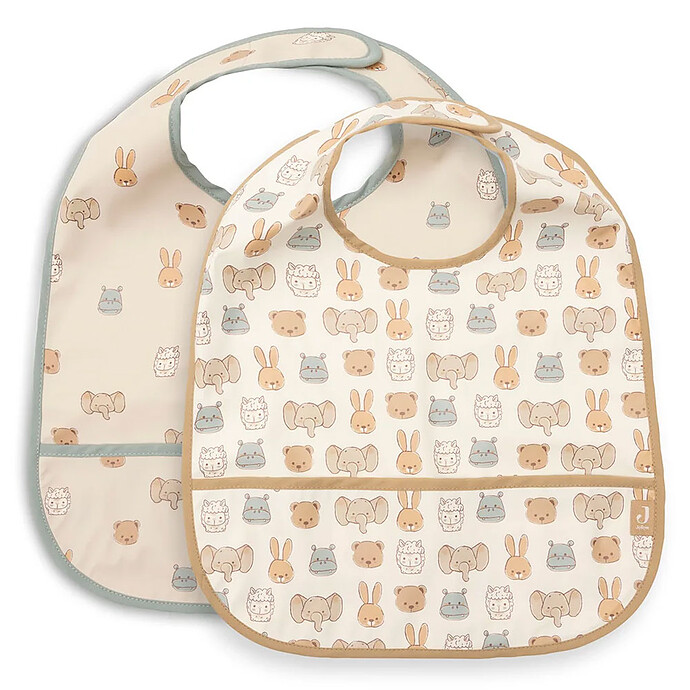 Lot de 2 Bavoirs Imperméables - Jollies Jollein