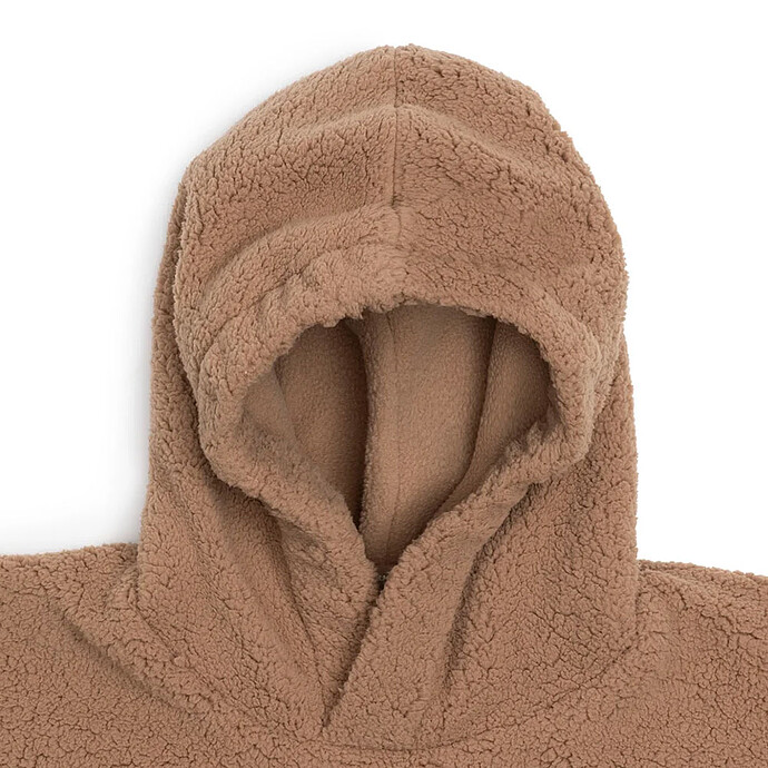 Achat Poncho Teddy Fleece Curlé - Dark Hazel 