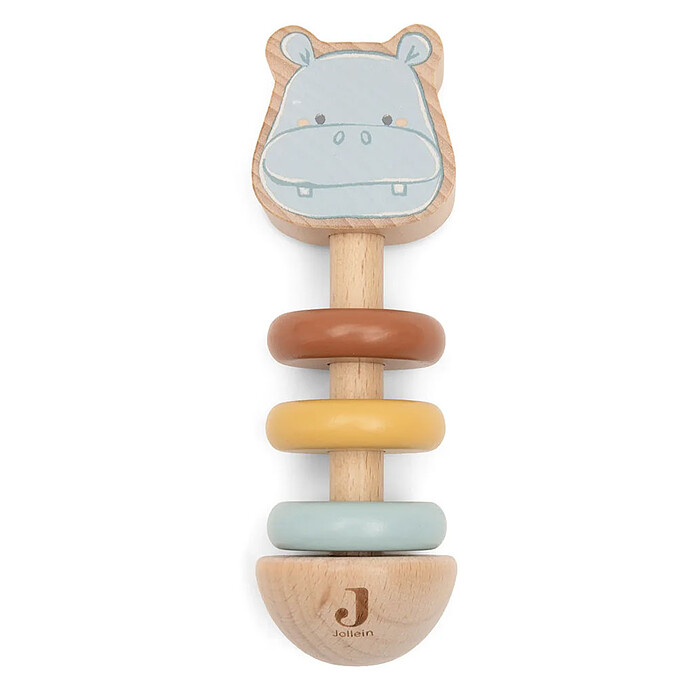 Hochet en Bois - Hippo Happy  Jollein