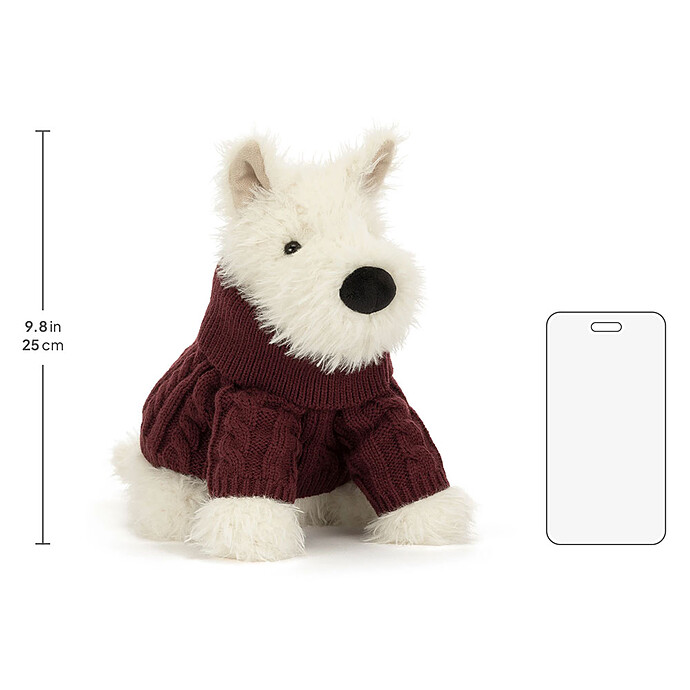 Munro Scottie Dog Winter Jumper Outfit pas cher