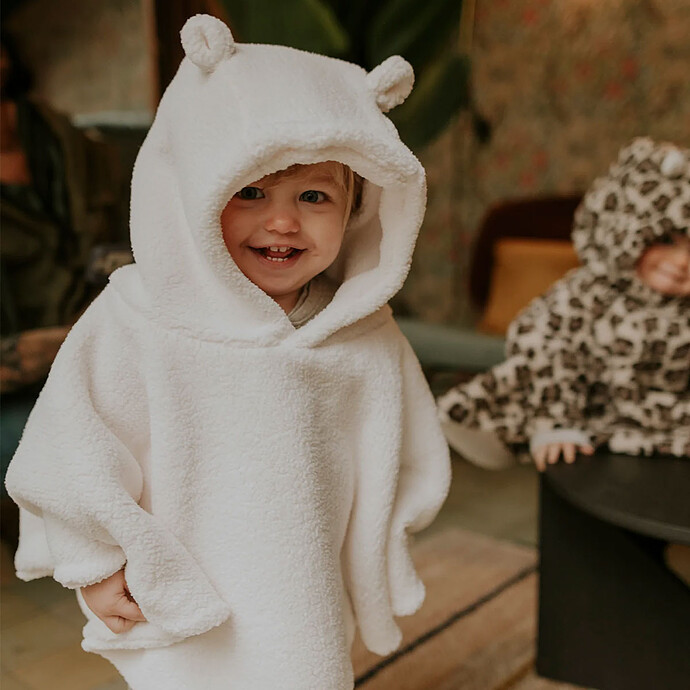 Poncho Teddy Ecru  Rien que des bêtises