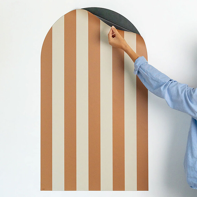Achat Tableau Magnétique Arche Rayée - Camel Beige
