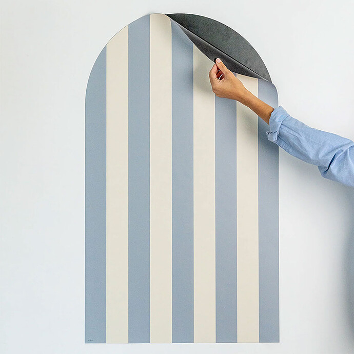 Achat Tableau Magnétique Arche Rayée - Bleu Beige