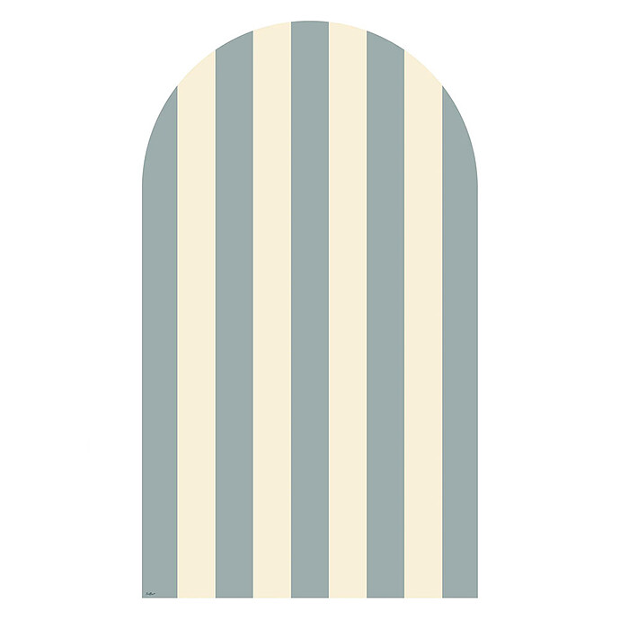 Tableau Magnétique Arche Rayée - Bleu Beige Ferflex