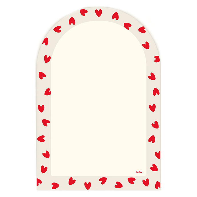 Ardoise Magnétique Arche - Coeur Rouge Ferflex