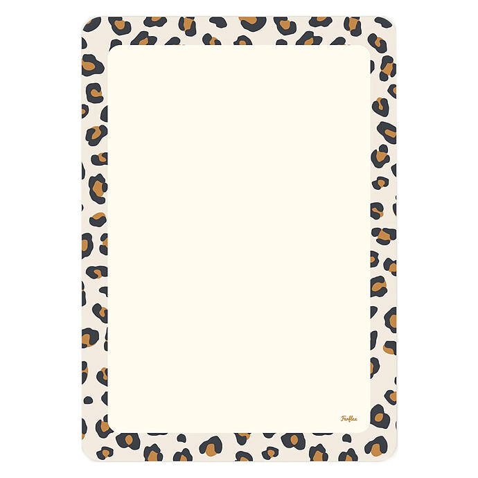 Ardoise Magnétique Rectangle - Léopard Ferflex