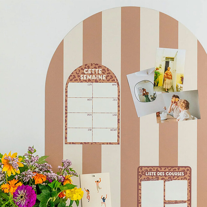 Avis Cette Semaine Planning Hebdomadaire Magnétique Arche - Graou Camel