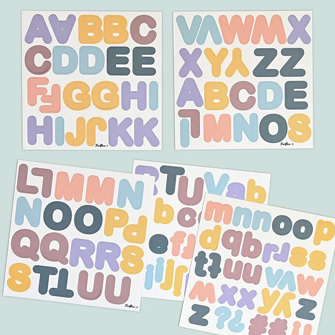 Lettres Magnétiques - Pastel Ferflex