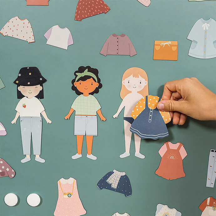 Avis Jeu Magnétique Silhouettes à Habiller - Fille