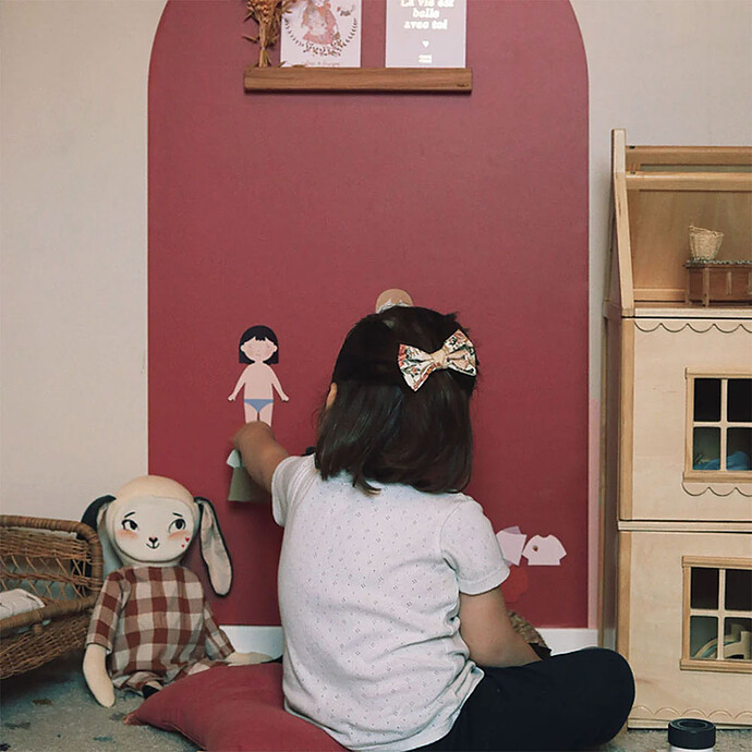 Jeu Magnétique Silhouettes à Habiller - Fille Ferflex