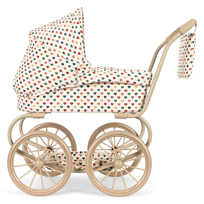 Landau pour Poupée Minnie - Coeur Coloré Konges Sløjd