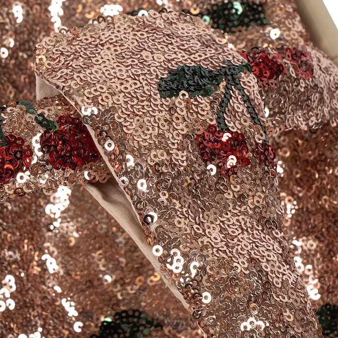 Poussette pour Poupée Pailletée - Cherry Sequin Konges Sløjd