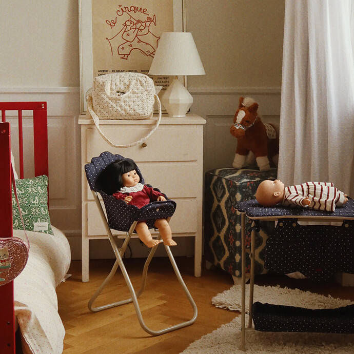 Chaise Haute pour Poupée - Ditzy Dot pas cher