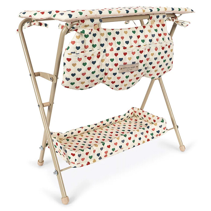 Table à Langer pour Poupée - Coeur Coloré Konges Sløjd