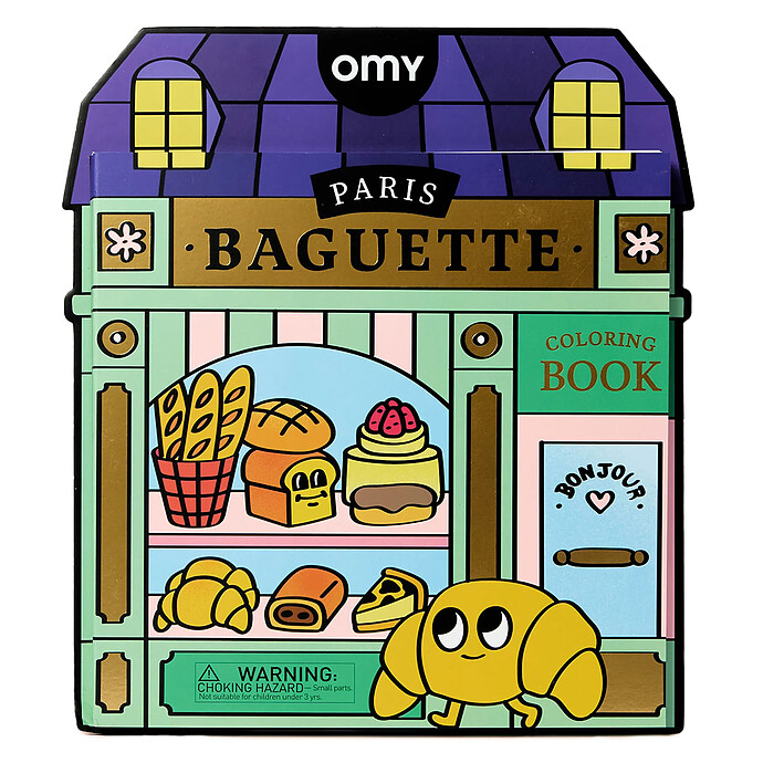 Livre de Coloriage Coloring Boutique - French Baguette  Omy