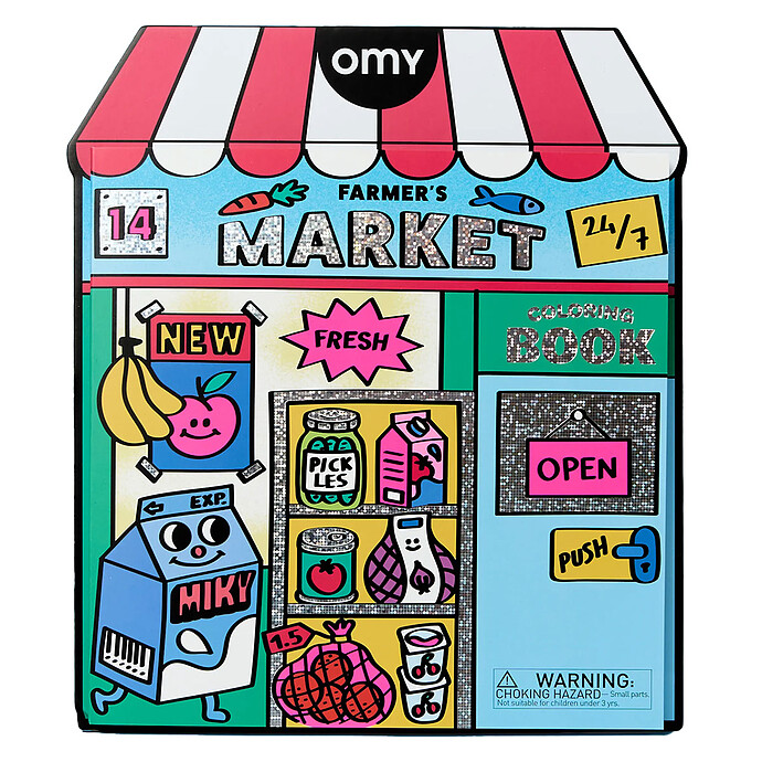 Livre de Coloriage Coloring Boutique - Farmer's Market Omy