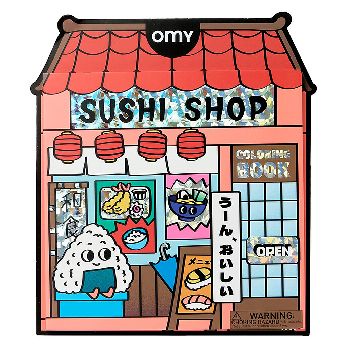 Livre de Coloriage Coloring Boutique - Sushi Shop Omy