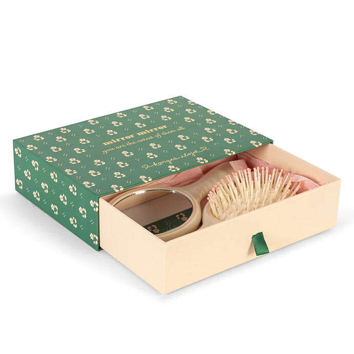 Brosse et Miroir - Swan pas cher