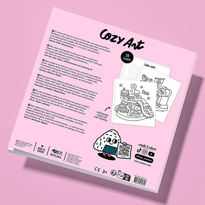 Achat Livre de Coloriage Cozy Art Kawaii