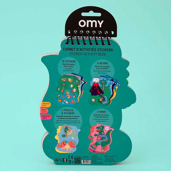 Avis Sticker Activity Book - Dinos