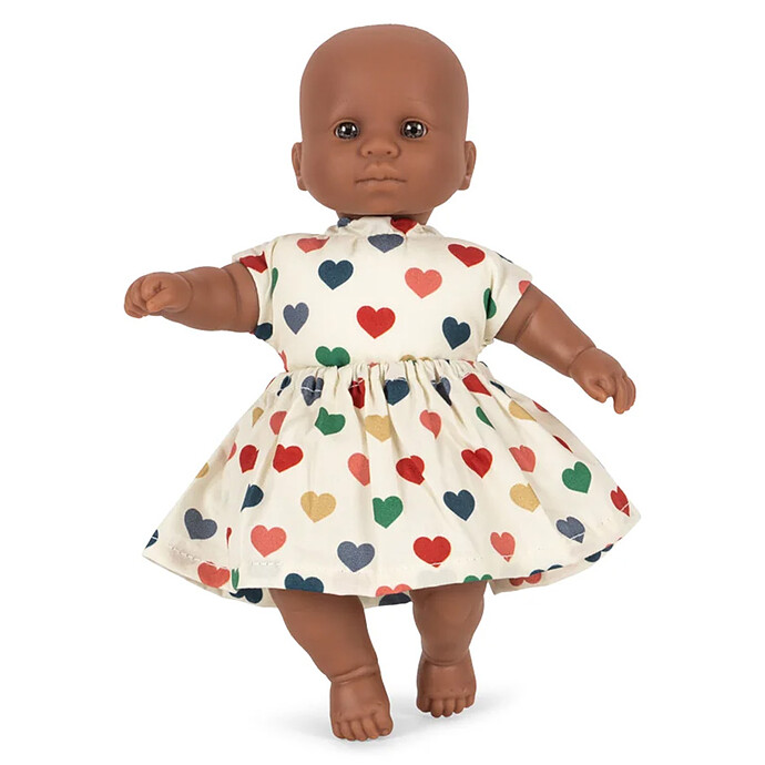 Mini Poupée - Coeur Coloré Konges Sløjd