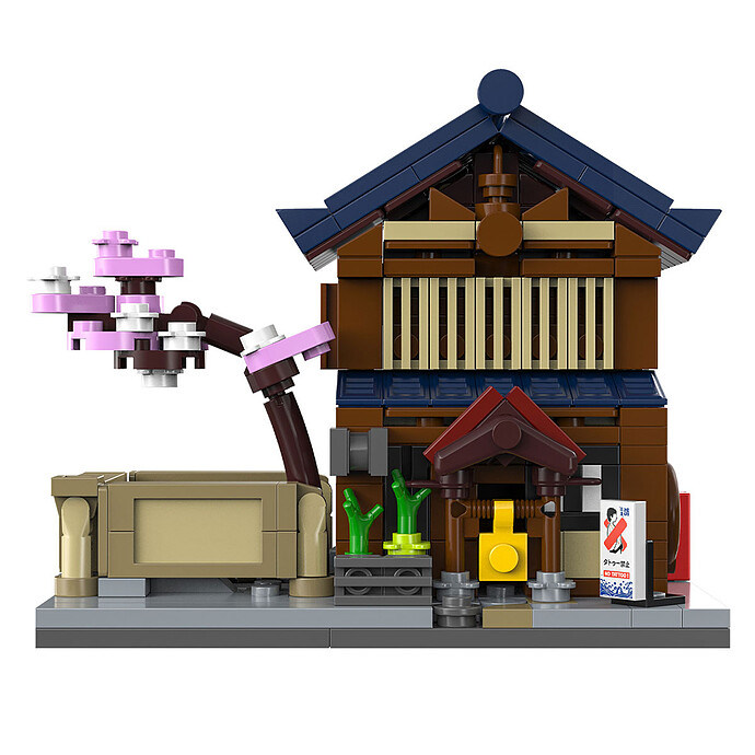 Jeu de Construction Mini Bains Japonais Sento Cada