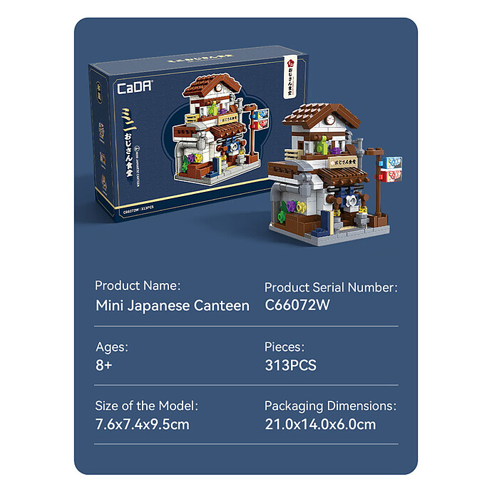 Jeu de Construction Mini Cantine Japonaise pas cher