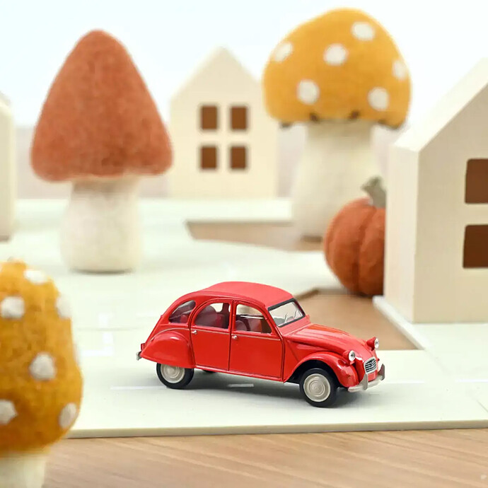 Citroën 2CV 1978 Jet-car 1/43 - Rouge Géranium Norev