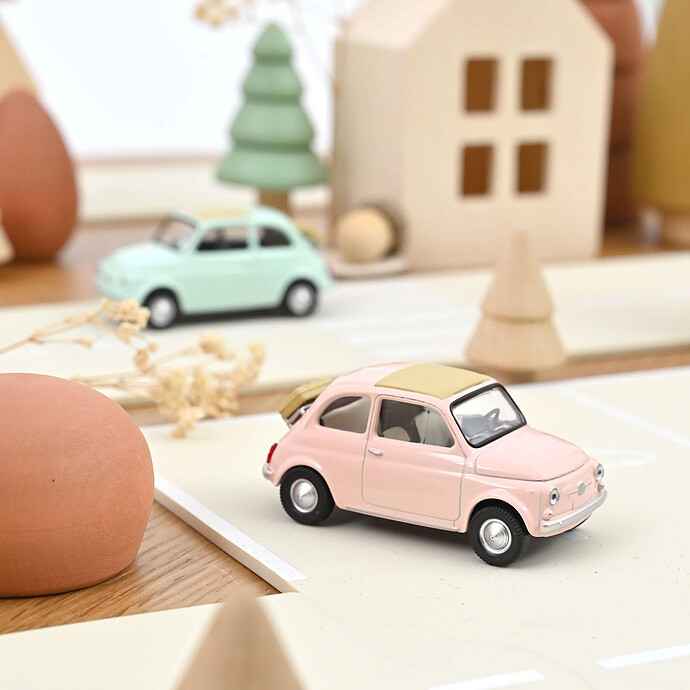 Fiat 500 1965 Jet-car 1/43 - Rose Pastel Norev