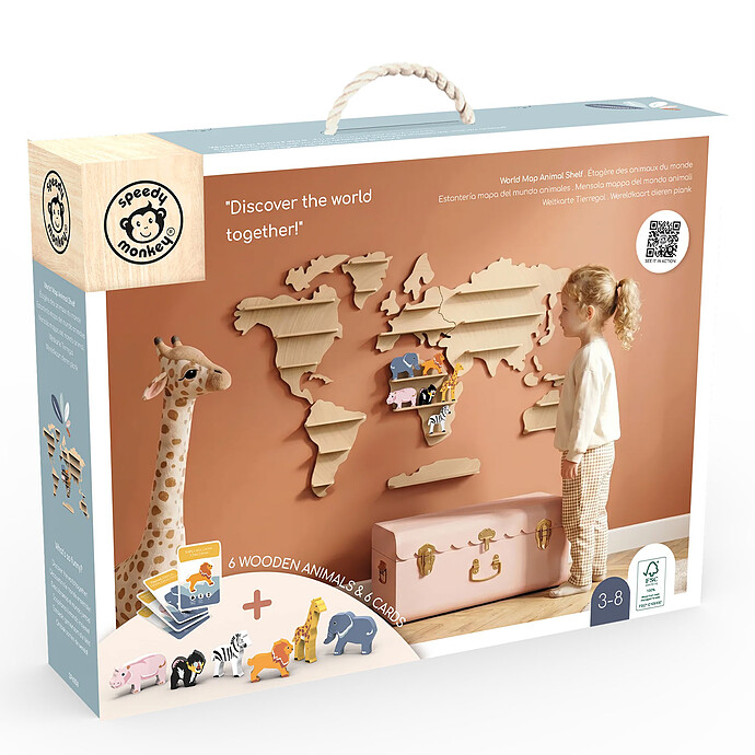 Etagère des Animaux du Monde Speedy Monkey