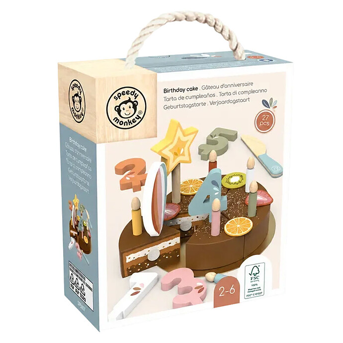 Gâteau d'Anniversaire Speedy Monkey