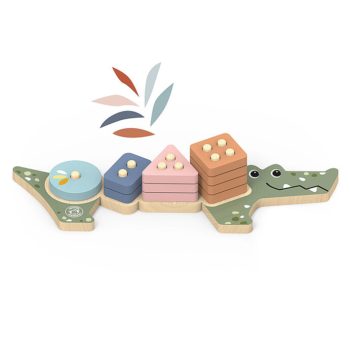 Crocodile d'Eveil à Empiler et Trier Speedy Monkey