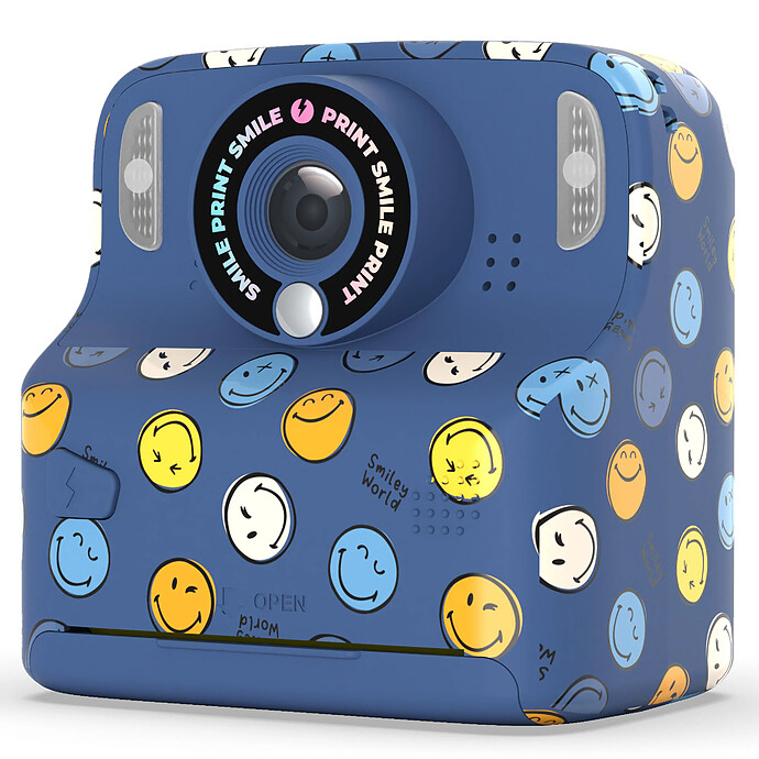 Appareil Photo Instantané Pixiprint Smiley World - Bleu MOB