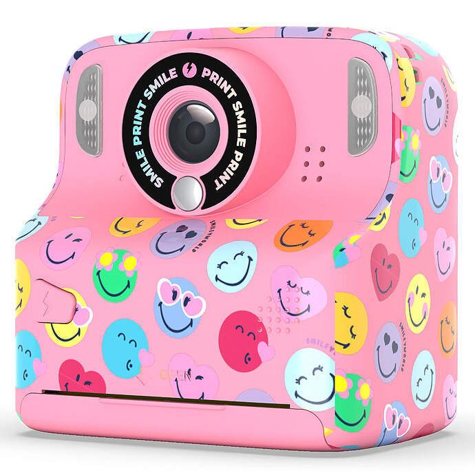 Appareil Photo Instantané Pixiprint Smiley World - Rose MOB
