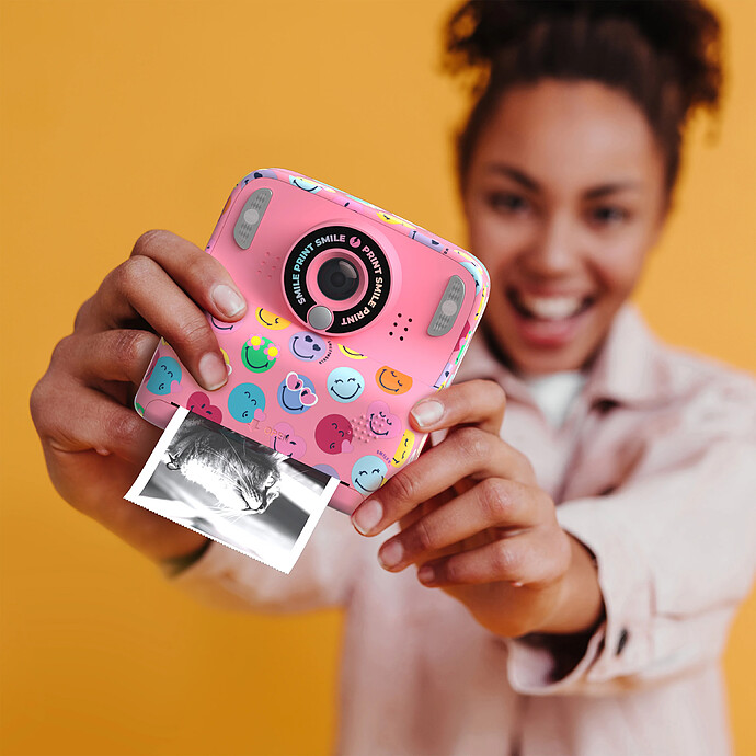 Appareil Photo Instantané Pixiprint Smiley World - Rose MOB