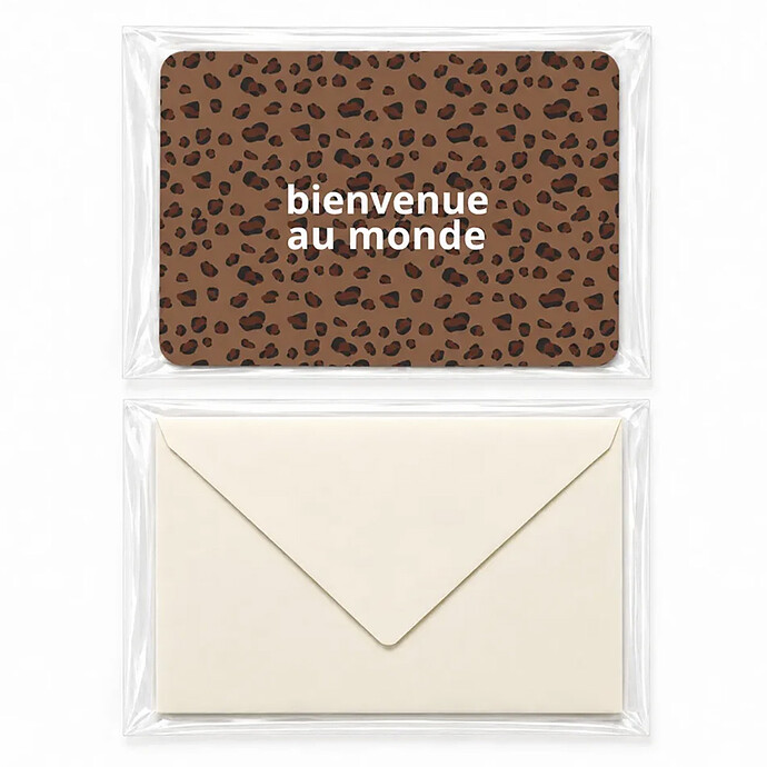 Carte Bienvenue au Monde Bengal Bonjour Little