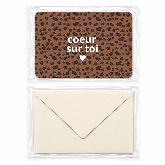 Carte Coeur sur Toi Bengal Bonjour Little