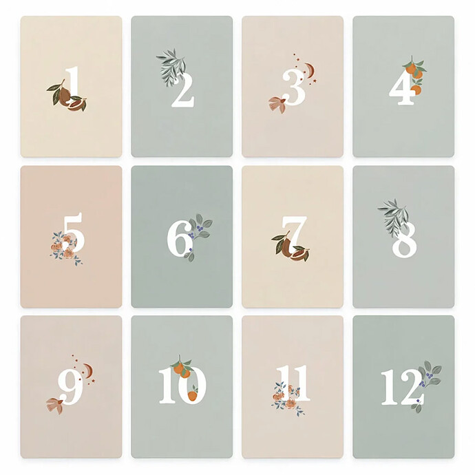 Carte Etapes - Motifs Bonjour Little