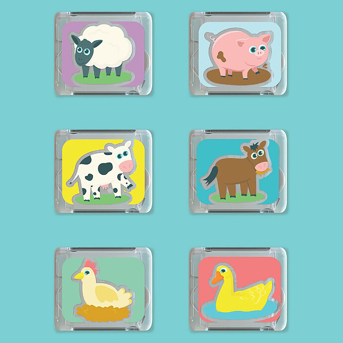 Avis Lot de 6 Cubes Lumineux - Ferme