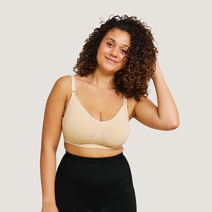 Soutien-gorge de Grossesse et d'Allaitement Rembourré Beige - XL carriwell
