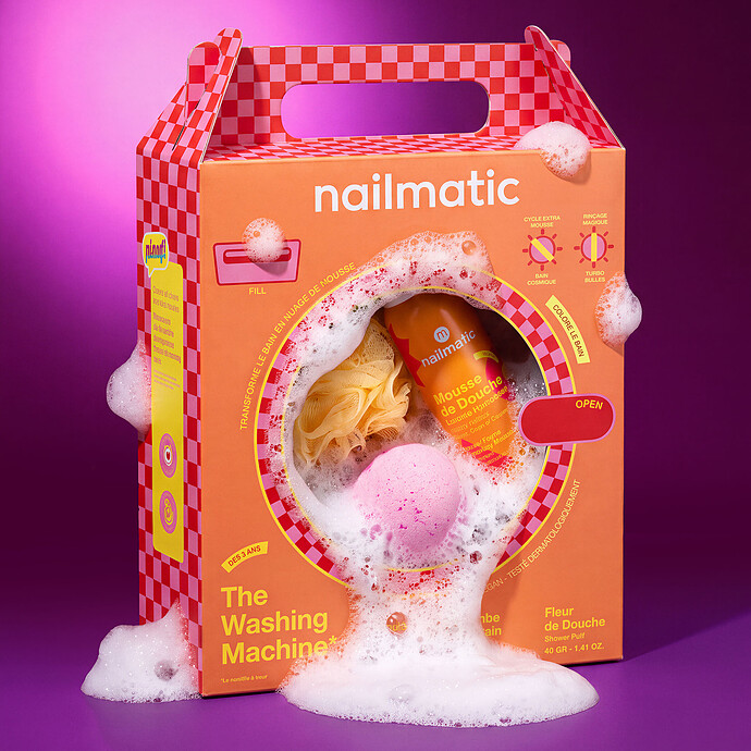 Coffret Washing Machine - Orange Nailmatic